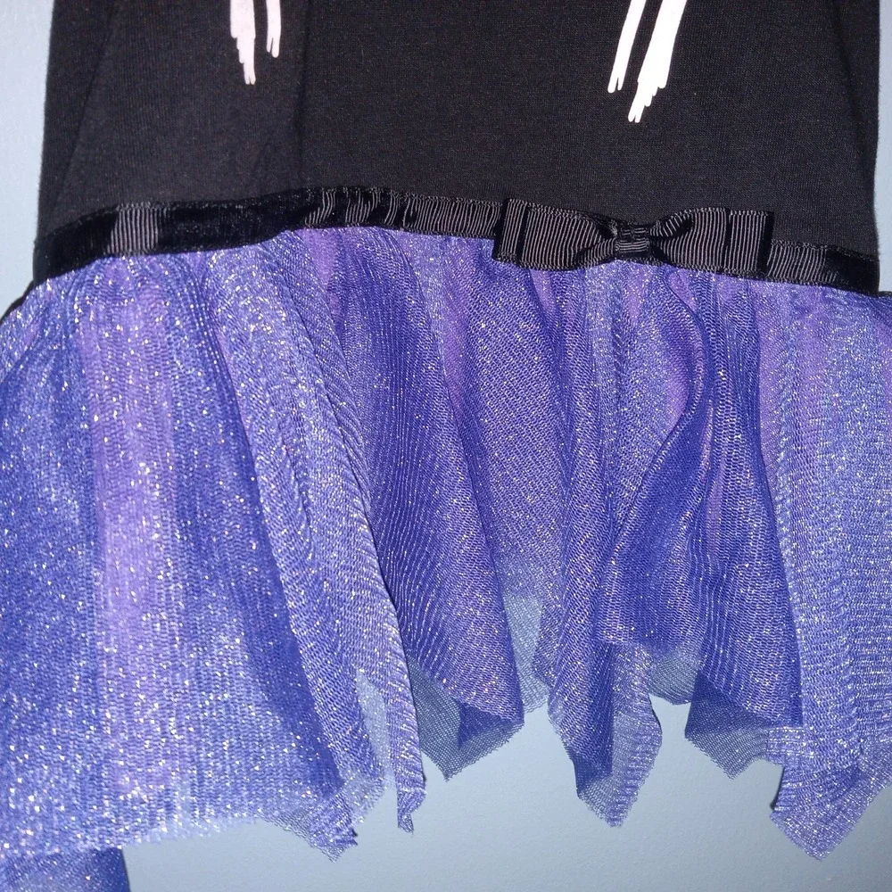 NWT‎ Thrills and Chills Dog SZ L Skeleton Halloween Costume Shirt w/ Tutu Dress